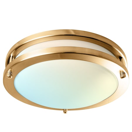 Luxrite 10 Inch LED Flush Mount Ceiling Light 5 CCT Selectable 2700K-5000K 14W 1050LM Dimmable LR23295-1PK